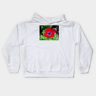 Red Anemone Kids Hoodie